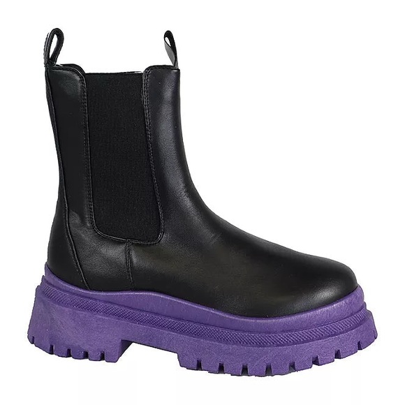Black Purple Sole Boot  | MAKE A OFFER - Picture 4 of 5